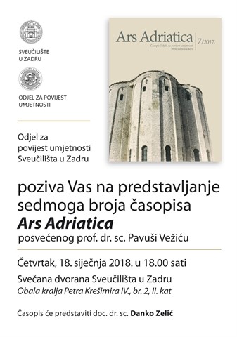 Predstavljanje časopisa "Ars Adriatica" 